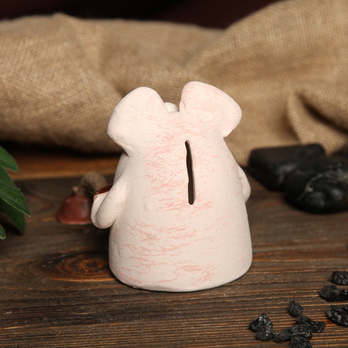 Копилка авторская "Удивленная свинка" с ножками, микс