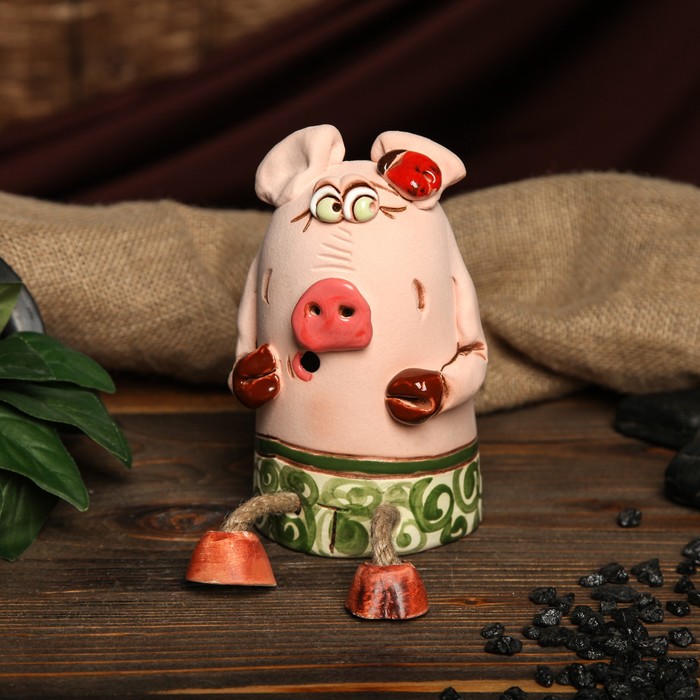 Копилка авторская "Свинка с широкой костью", микс