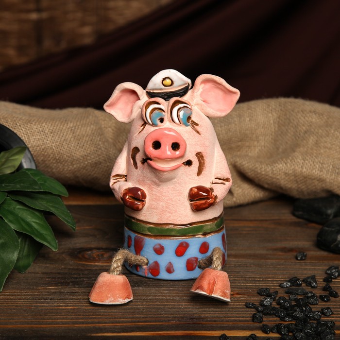 Копилка авторская "Свинка с широкой костью", микс