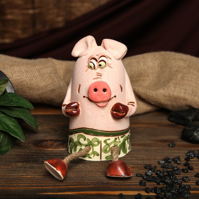 Копилка авторская "Свинка с широкой костью", микс