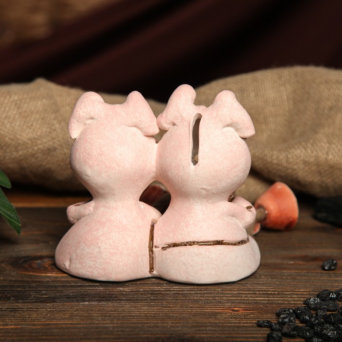 Копилка авторская "Свинки парочка", микс