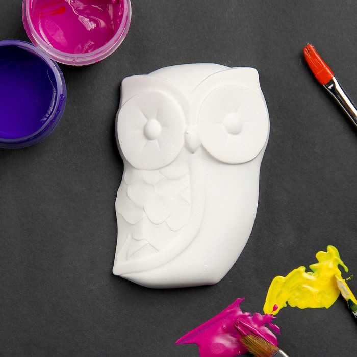 Фигурка под раскраску "Сова 2" 6х9см