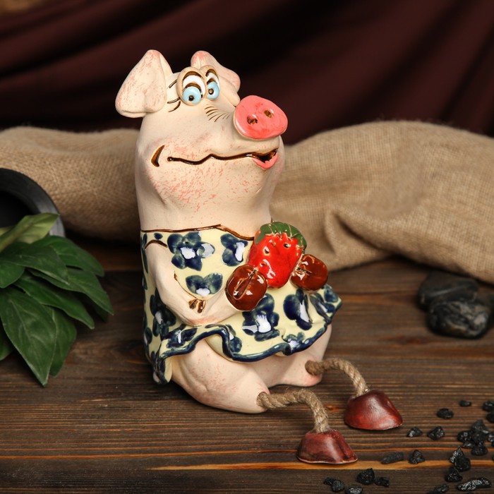 Копилка авторская "Кабанчик", девочка с ножками, микс