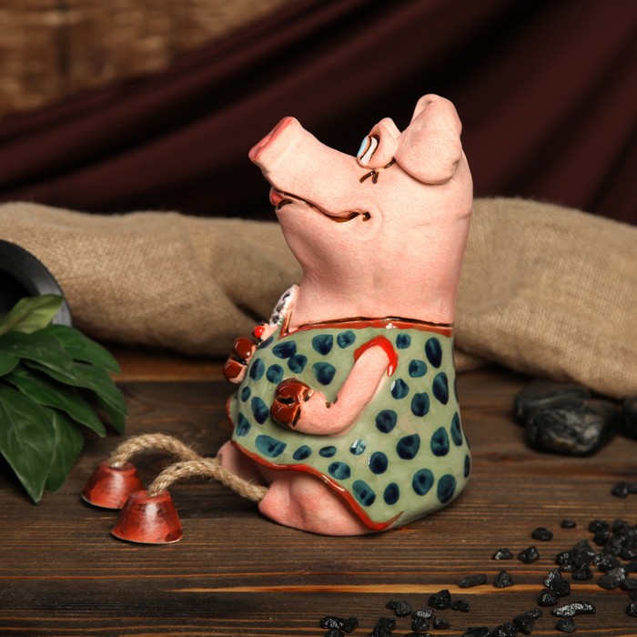 Копилка авторская "Кабанчик", девочка с ножками, микс