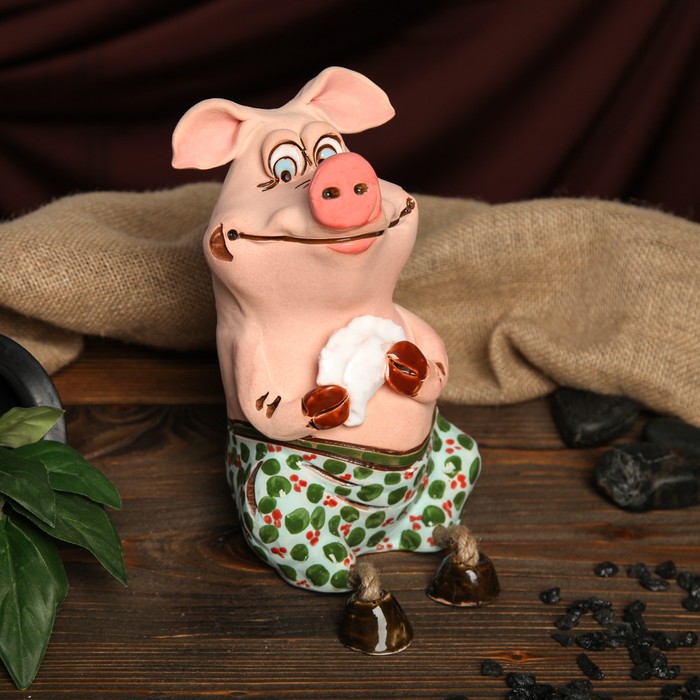 Копилка "Кабанчик " с ножками микс