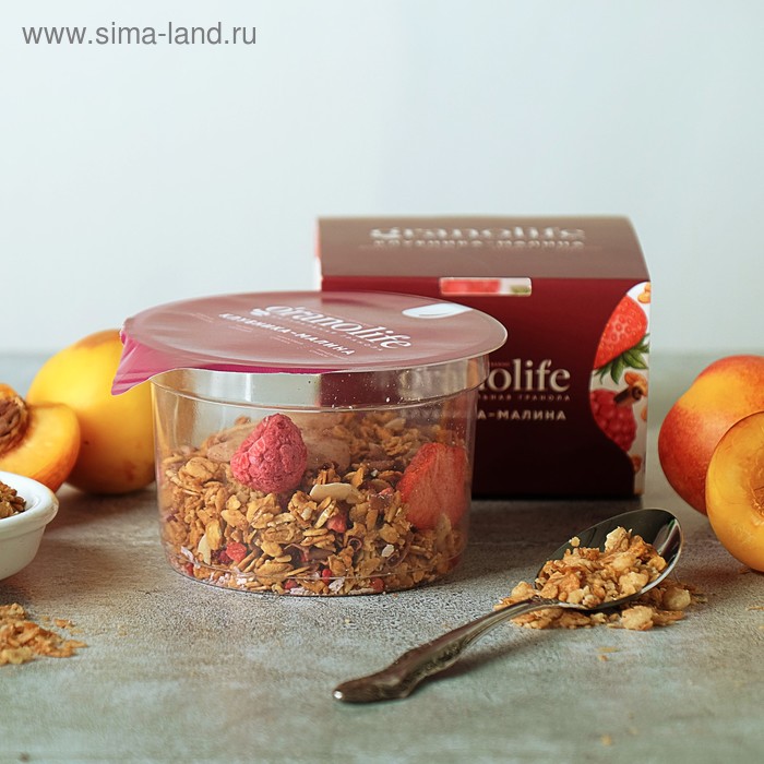 Гранола granolife Клубника-малина, 60 г