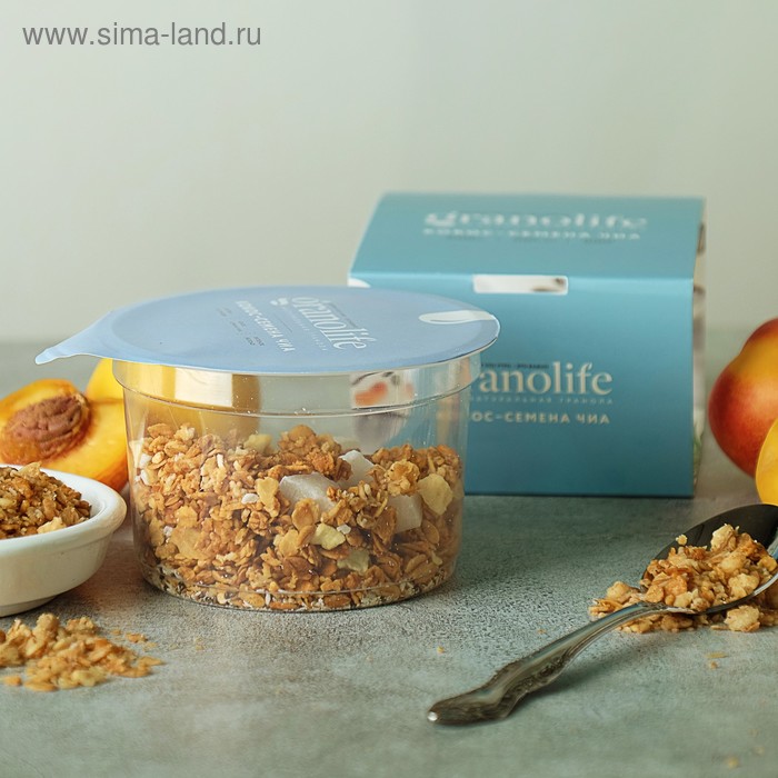 Гранола granolife Кокос-семена Чиа, 60 г