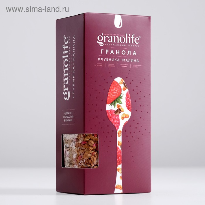Гранола granolife Клубника-малина, 400 г