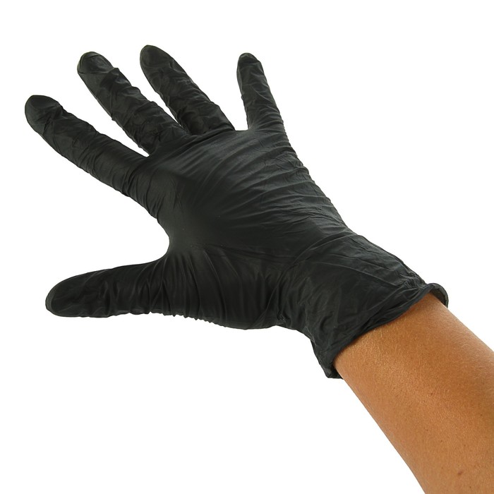 Нитриловые перчатки Black EcoLat XL, 50 пар/100 шт