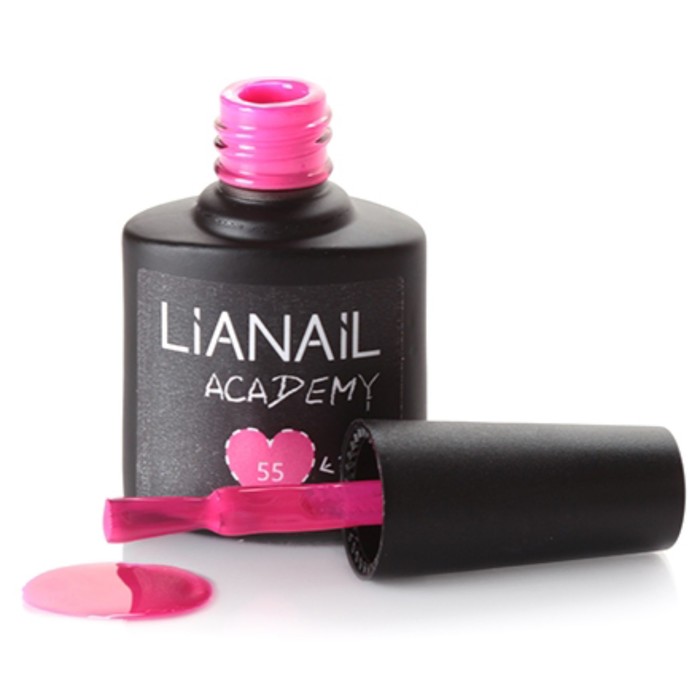 Гель-лак Lianail Academy насыщенный розовый №55, 10 мл