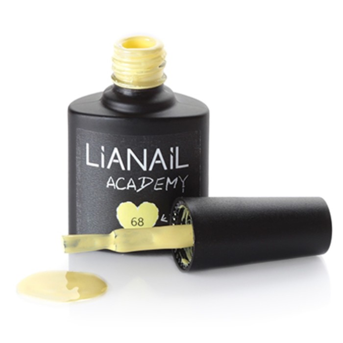 Гель-лак Lianail Academy желто-зеленый №68, 10 мл