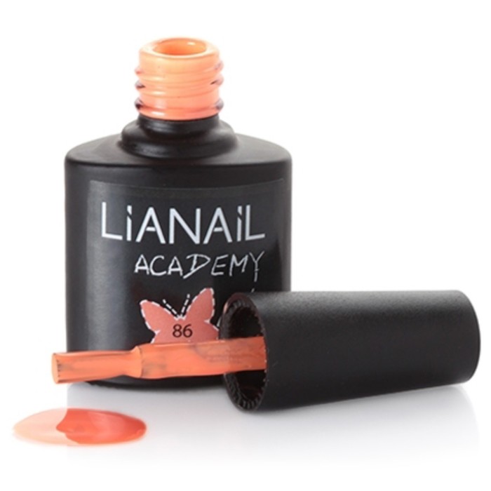 Гель-лак Lianail Academy ярко-персиковый №86, 10 мл