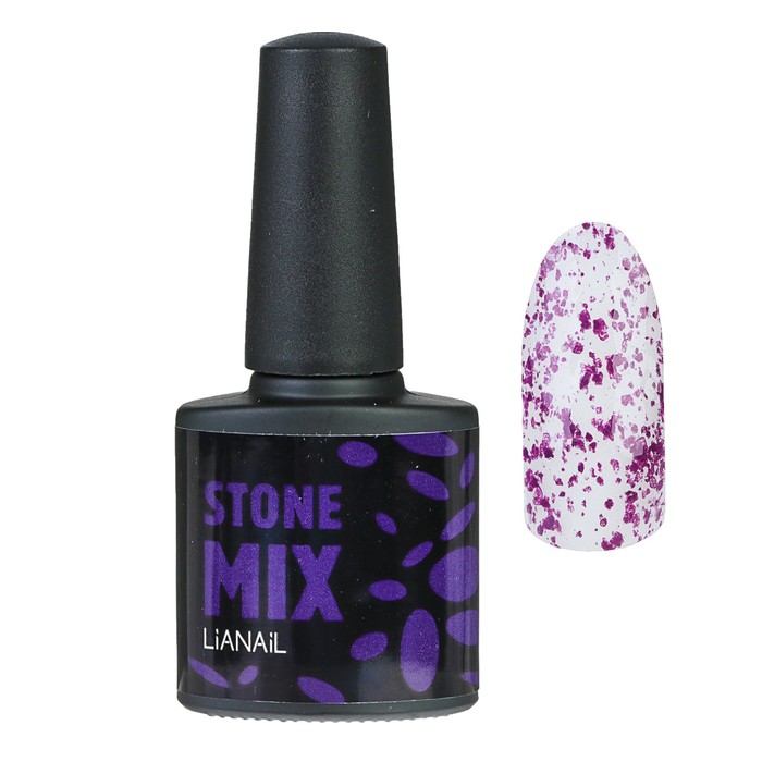 Гель-лак Lianail Stone MIX "Аметист", 10 мл