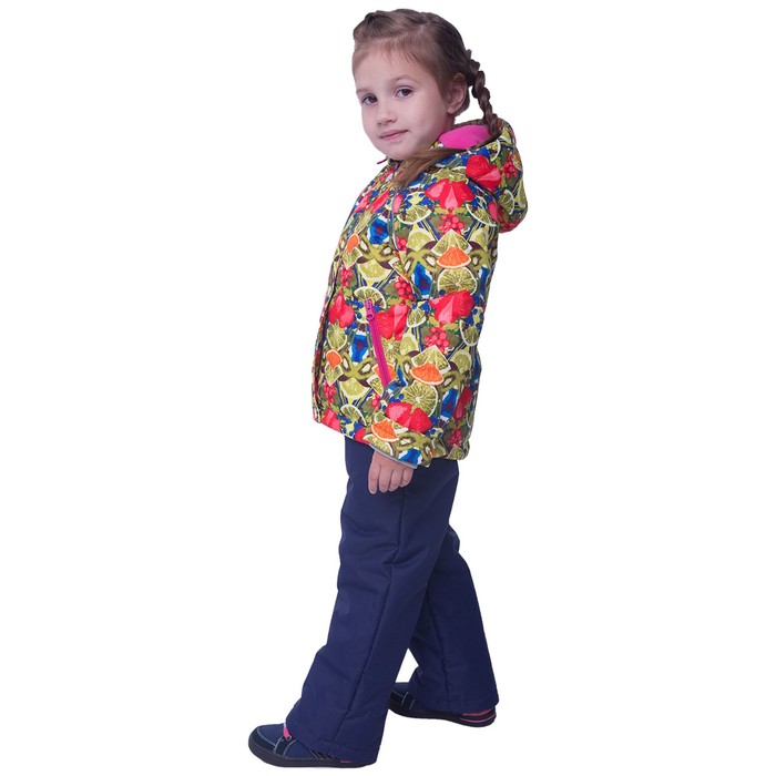 Комплект для девочки, рост 116 см, цвет синий