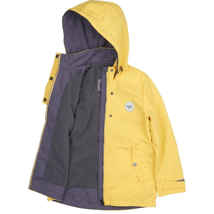 Ветровка для девочки, рост 140 см, цвет жёлтый