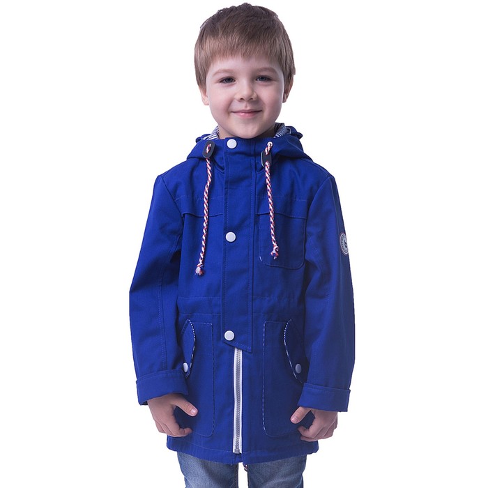 Парка для мальчика, рост 110 см, цвет синий