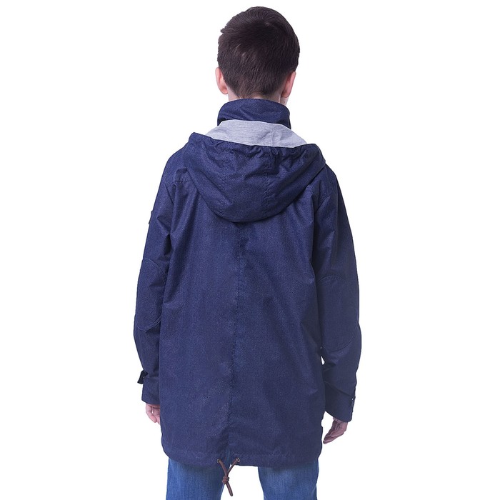 Парка для мальчика, рост 146 см, цвет синий