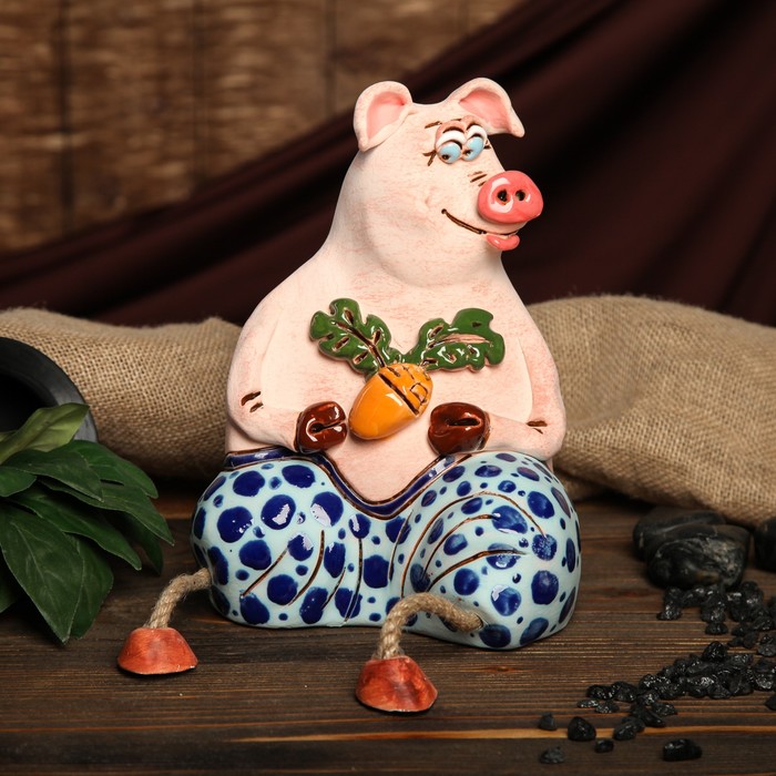 Копилка авторская "Хрюня", микс