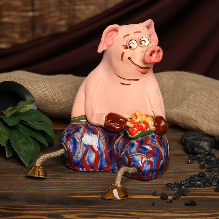 Копилка авторская "Хрюня", микс