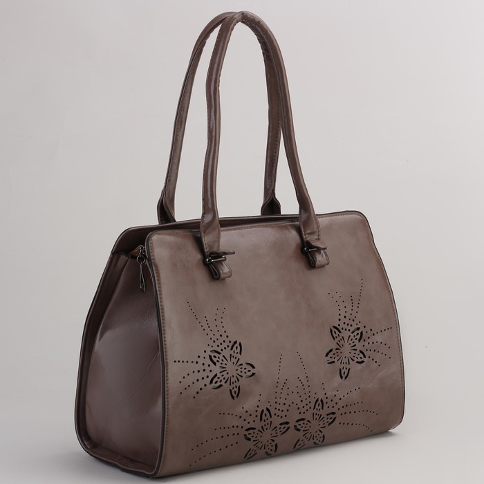 Сумка женская, отдел на молнии, наружный карман, цвет хаки