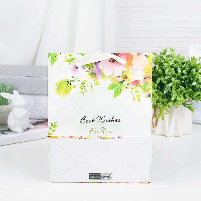 Пакет подарочный люкс, 18 х 8 х 23 см