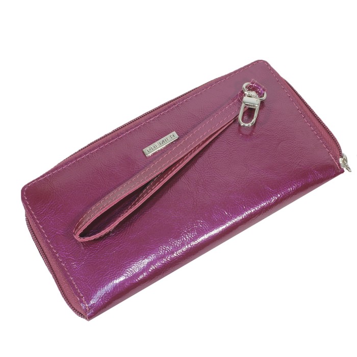 Кошелёк женский, молния, цвет цикламен
