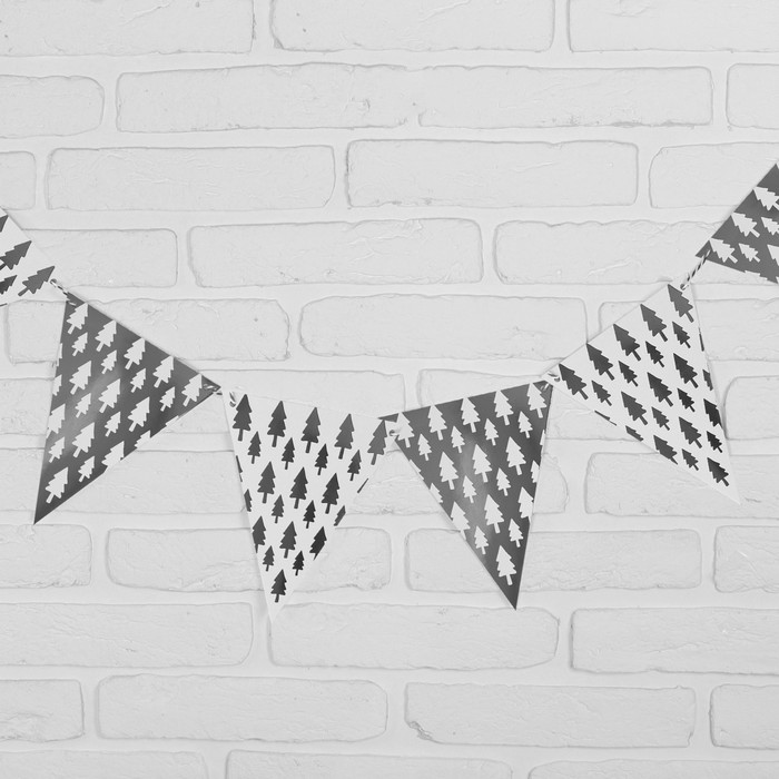 Гирлянда "Ёлочки" 230 см, цвет серебро