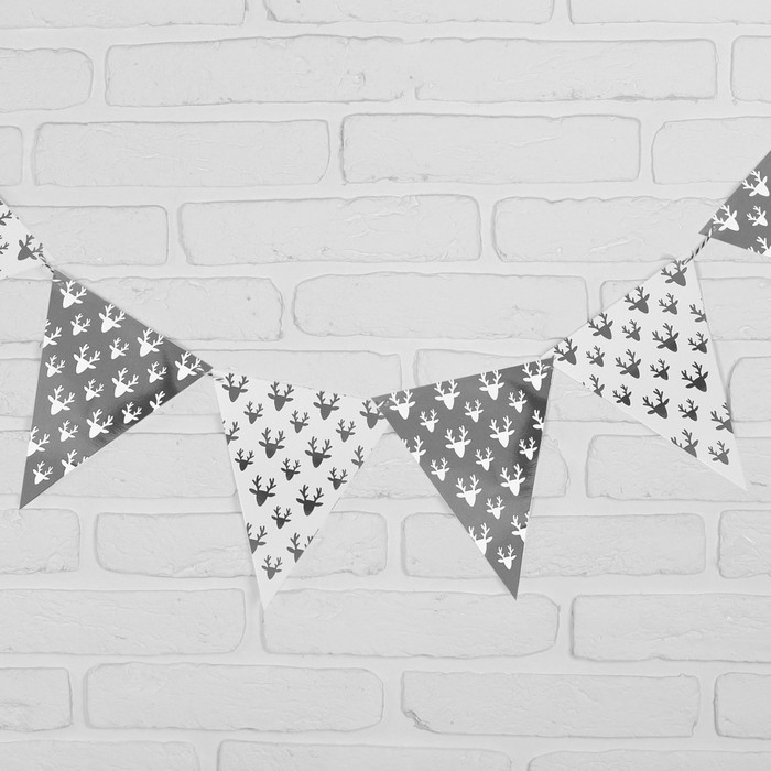 Гирлянда "Рога" 230 см, цвет серебро