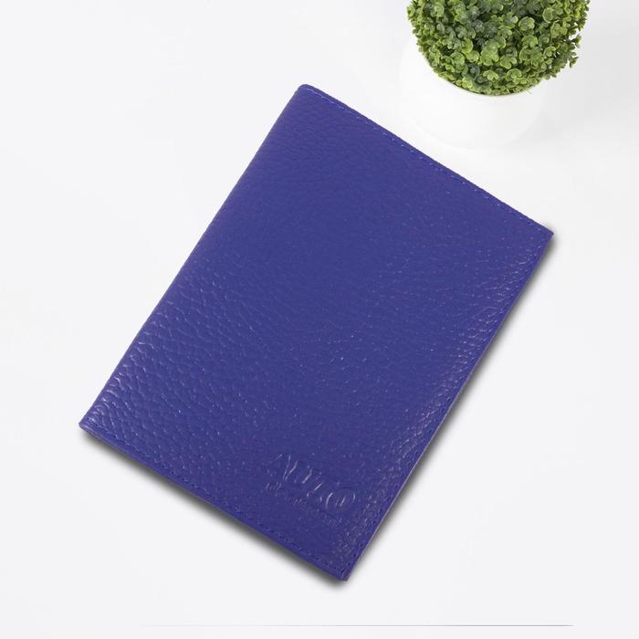 Обложка для автодок., б/з, цвет синий флотер