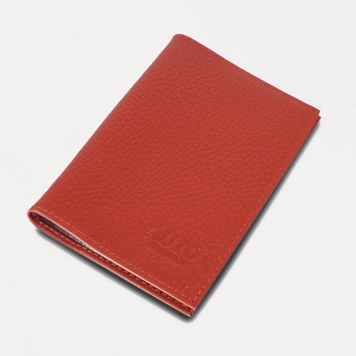 Обложка для автодок., б/з, цвет красный флотер