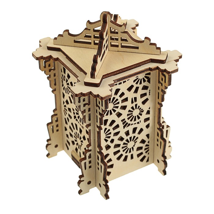 Светильник садовый мерцающий "Китайский фонарик" F-01, батарейки в комплекте,11х7х7 см.