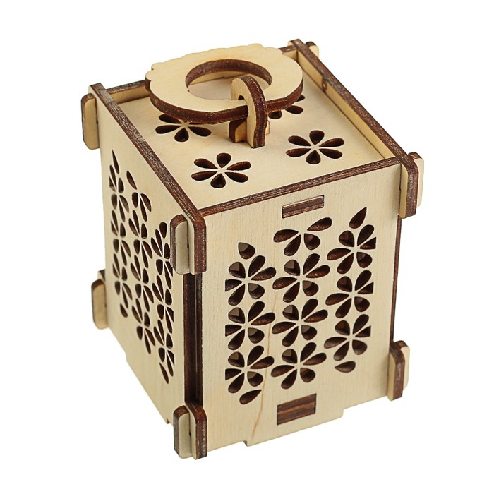 Светильник садовый мерцающий "Орнамент" F-03, батарейки в комлекте, 7х6х5 см.