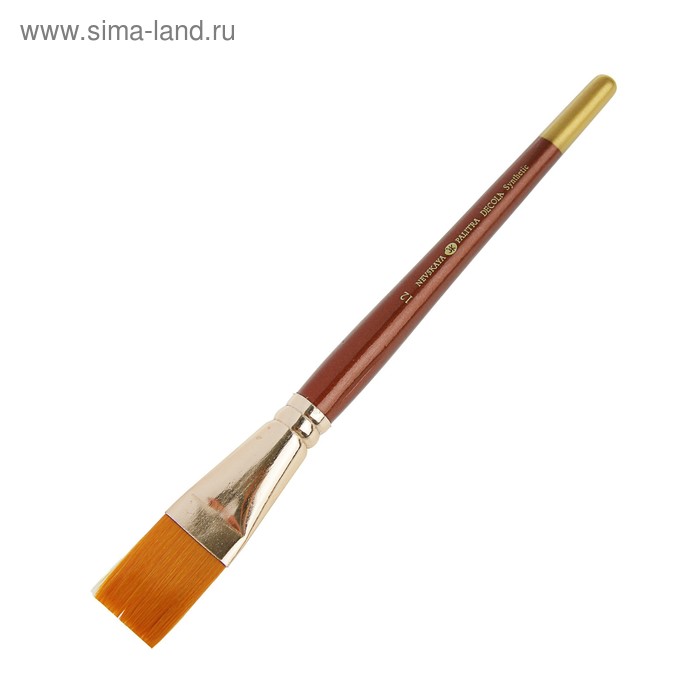 

Кисть Синтетика Плоская ЗХК Decola № 12, b=23 мм