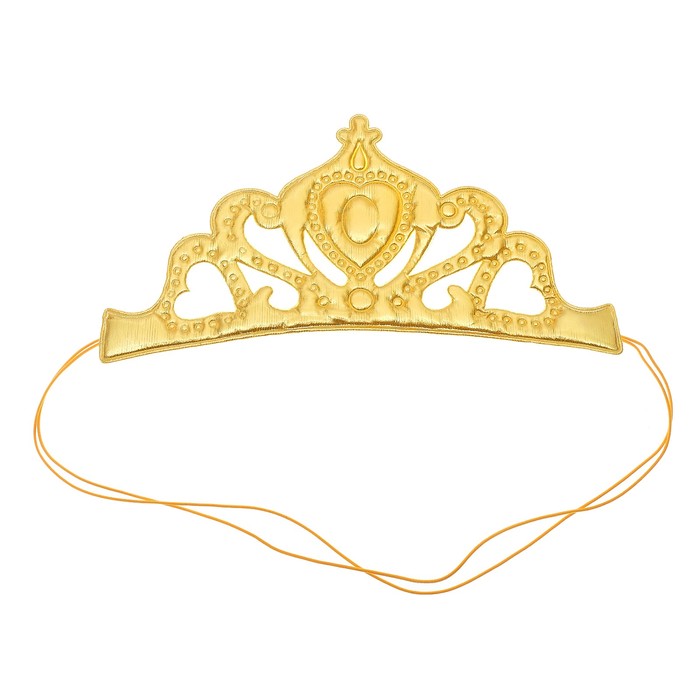 Корона "Принцесса" на резинке, цвет золото