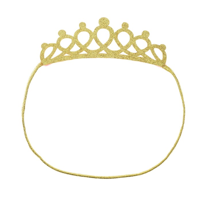 Корона "Красотка" на резинке, цвета МИКС