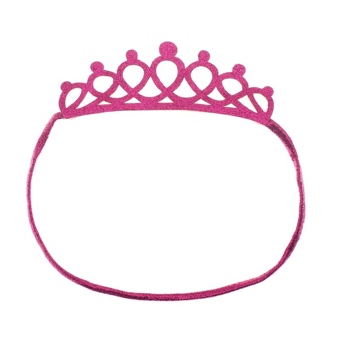 Корона "Красотка" на резинке, цвета МИКС