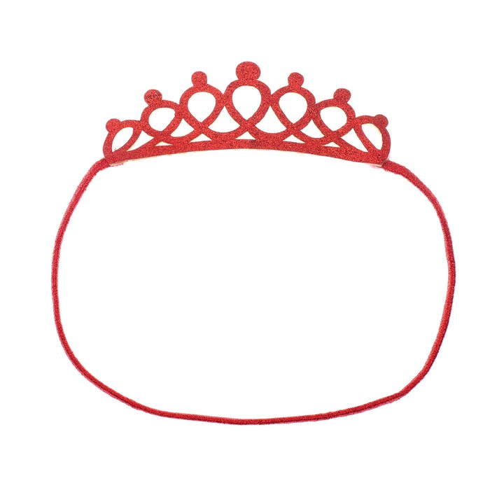 Корона "Красотка" на резинке, цвета МИКС