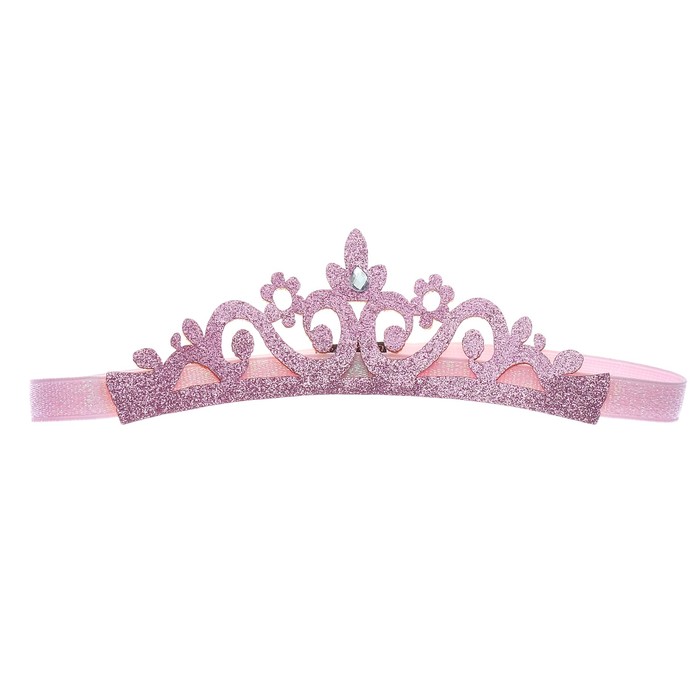 Корона "Кокетка" на резинке, цвета МИКС