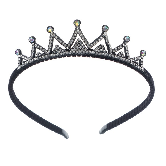 Корона "Красота" на ободке, цвета МИКС