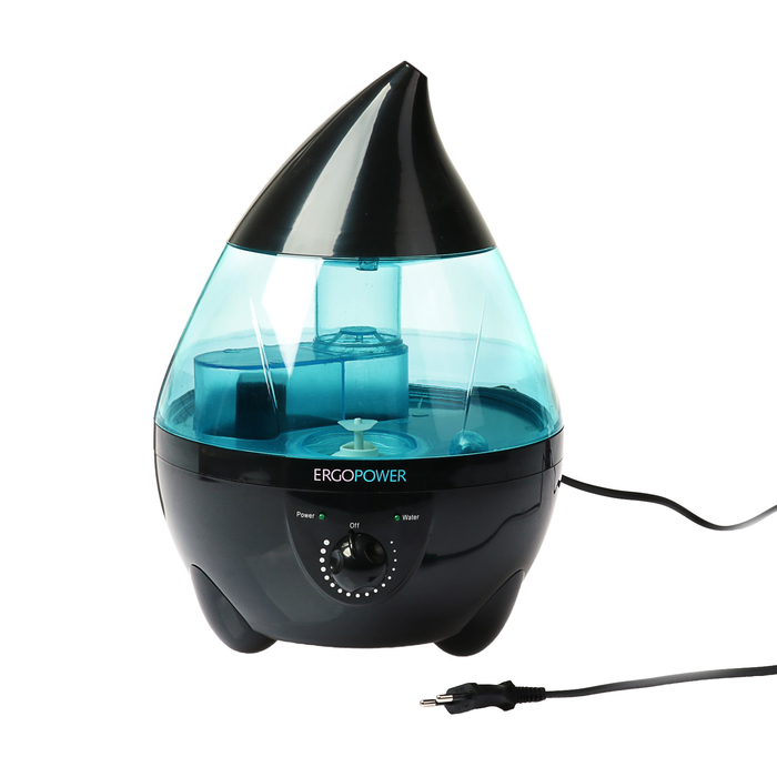 Увлажнитель ErgoPower ER-604, ультразвуковой, 31 Вт, 3.5 л, черный