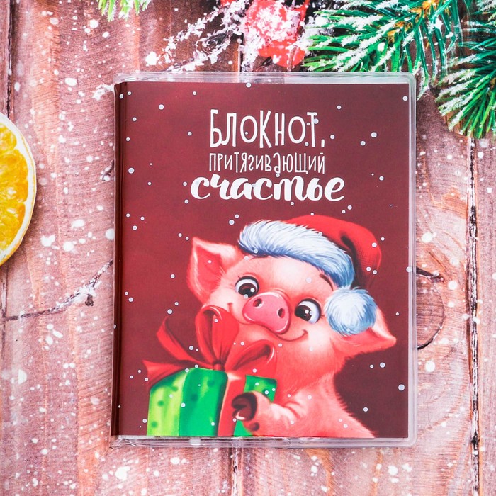 Блокнот в обложке "Притягивающие счастье", 60 листов
