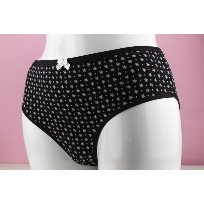 Трусы женские слипы, цвет чёрный, размер 52-54 (2XL)