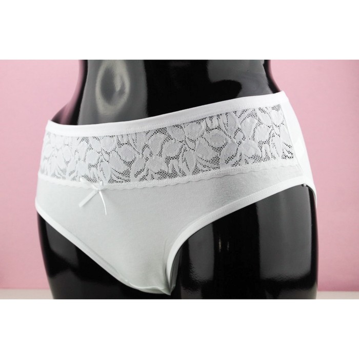 Трусы женские слипы, цвет белый, размер 48-50 (L)