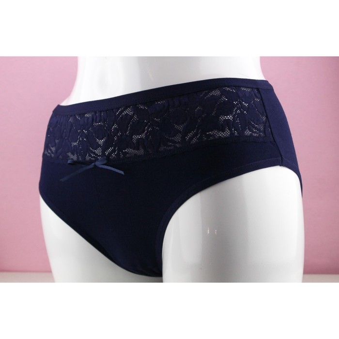 Трусы женские слипы, цвет тёмно-синий, размер 48-50 (L)