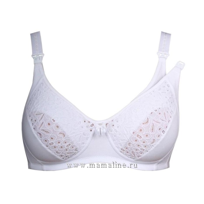 Бюстгальтер послеродовый, белый, размер 75-B