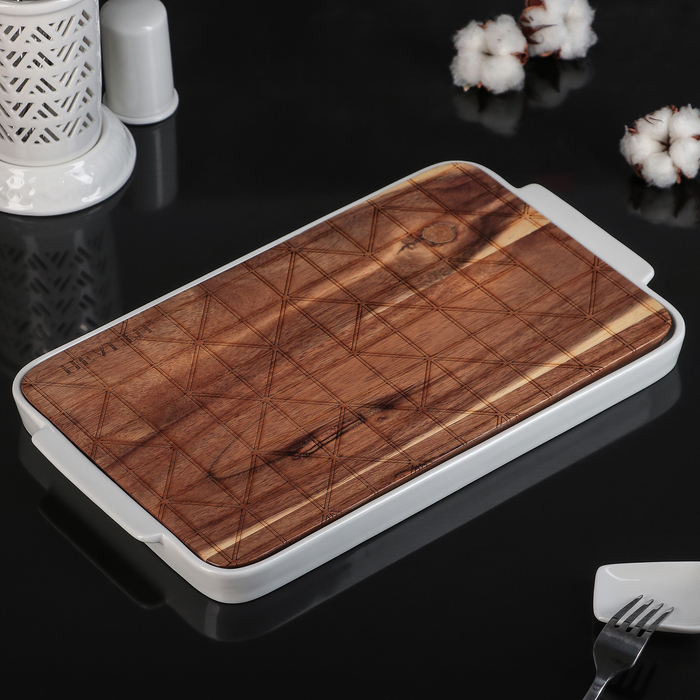 Блюдо для подачи 35х21 см "Эстет. Геометрия"