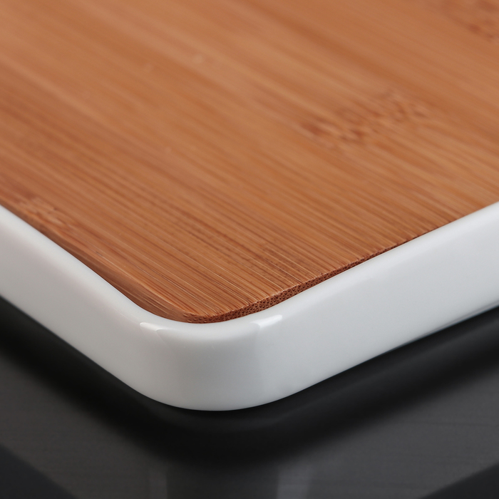 Менажница с дерев доской 3 ячейки "Эстет" 29х29 см