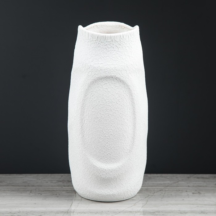 Ваза "Титан" шёлк белая
