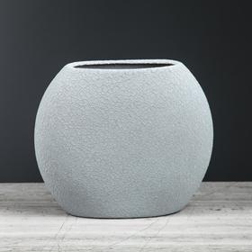 

Ваза настольная "Классика", шёлк, серая, 20 см, керамика