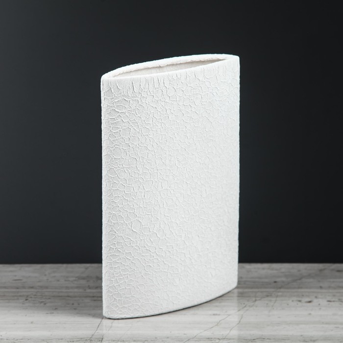 Ваза "Стиль" шёлк белая